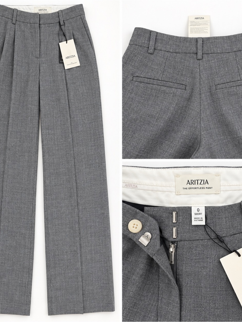 Aritzia Men’s Gray Straight Tailored Dress Pants